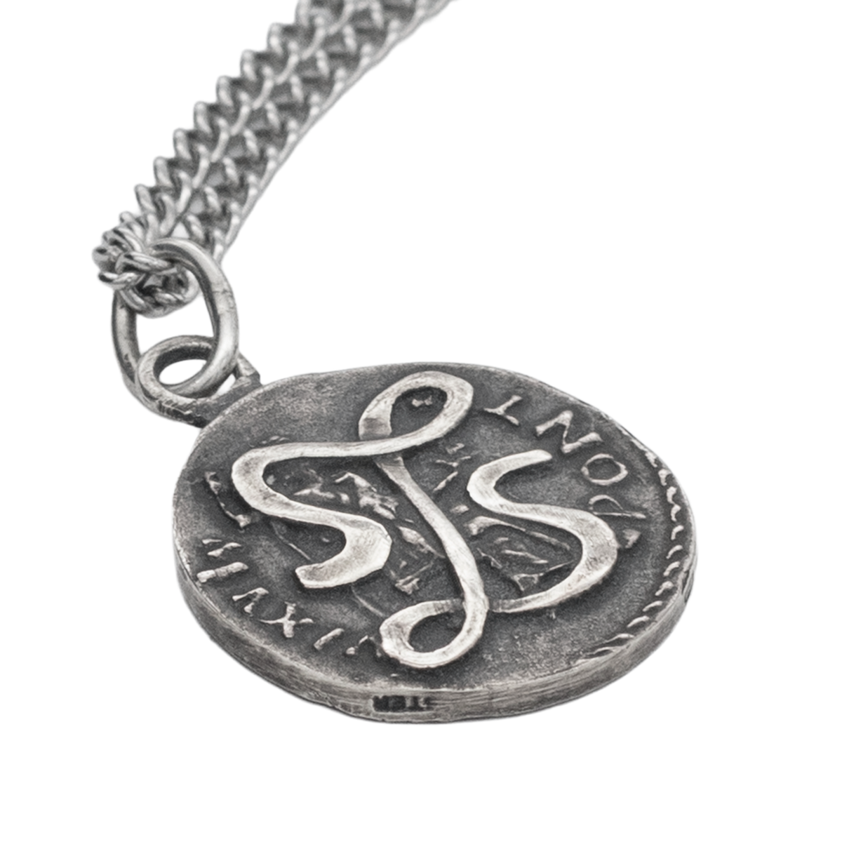 Lasciel’s Blackened Denarius Necklace