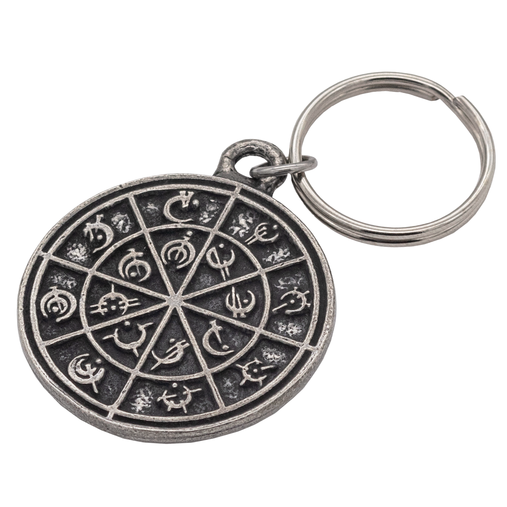 Steel Alphabet Medallion - Pewter