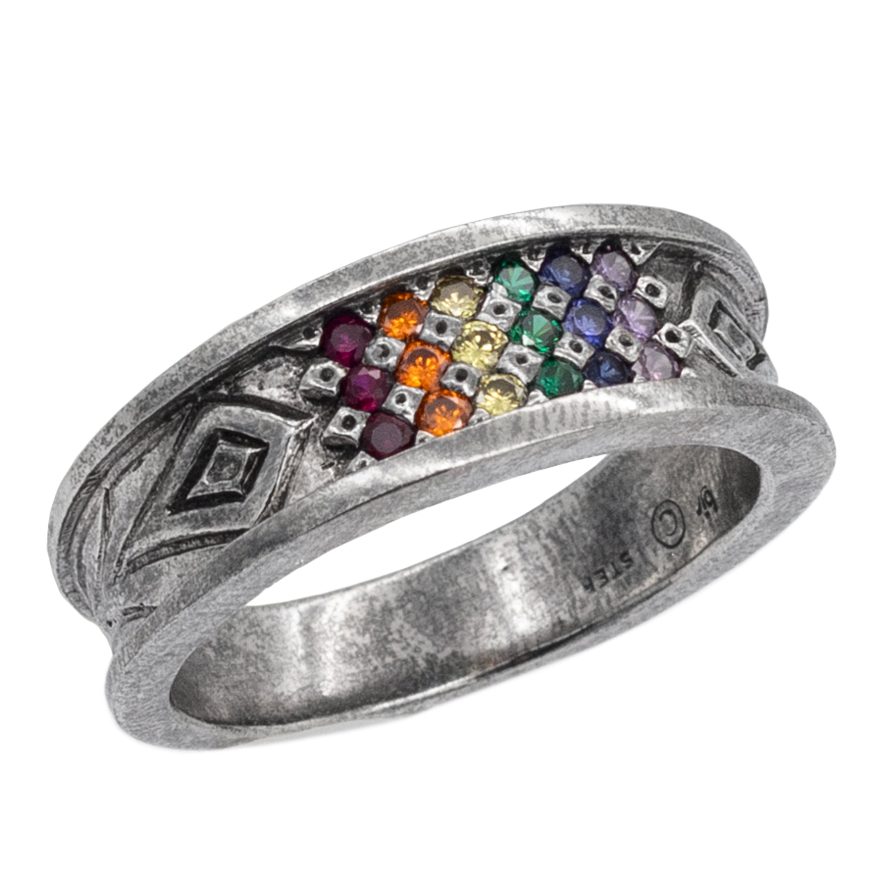Gemstone Pride Ring - Large
