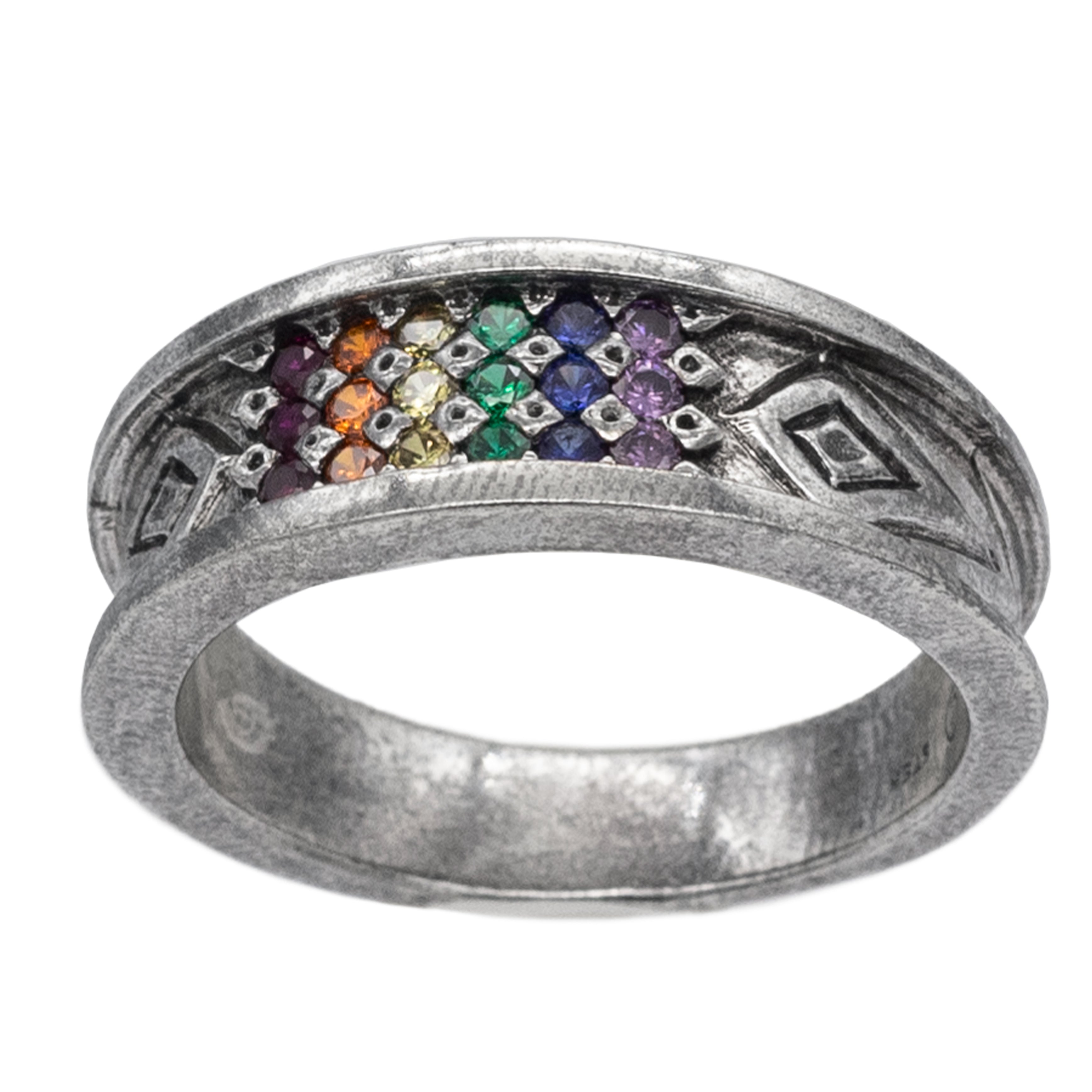 Gemstone Pride Ring - Large