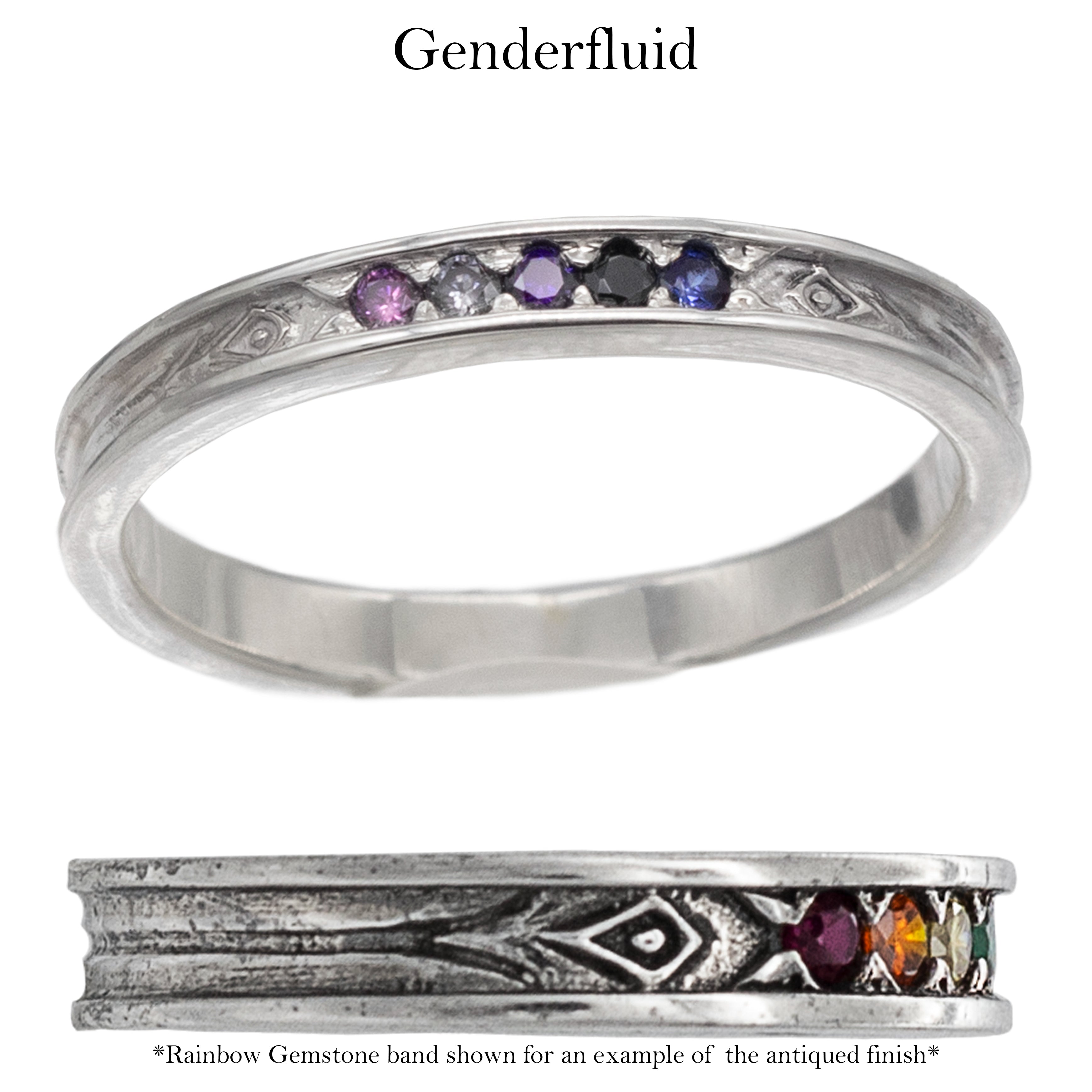 Gemstone Pride Ring - Small