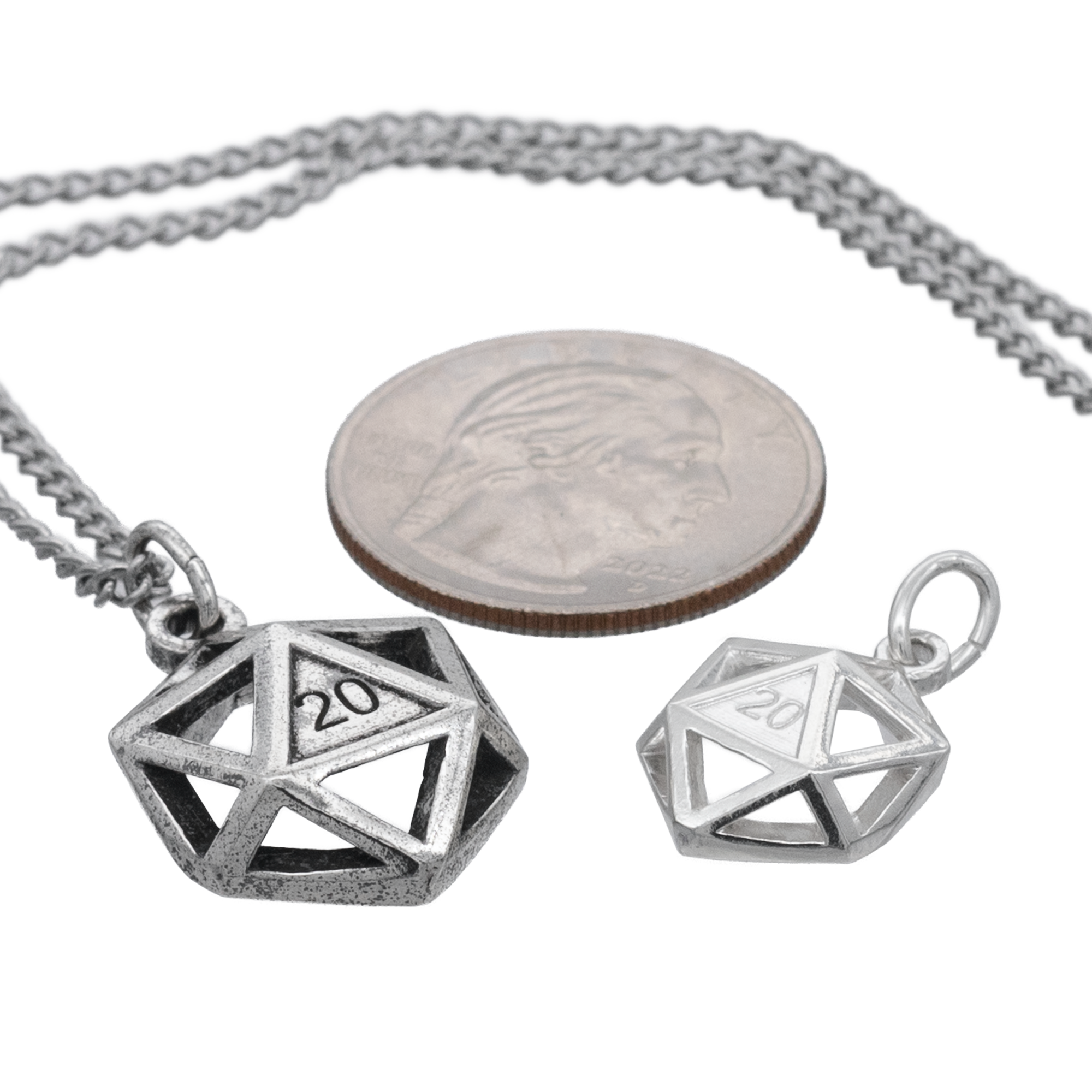 Hollow D20 Necklace - Badali Original