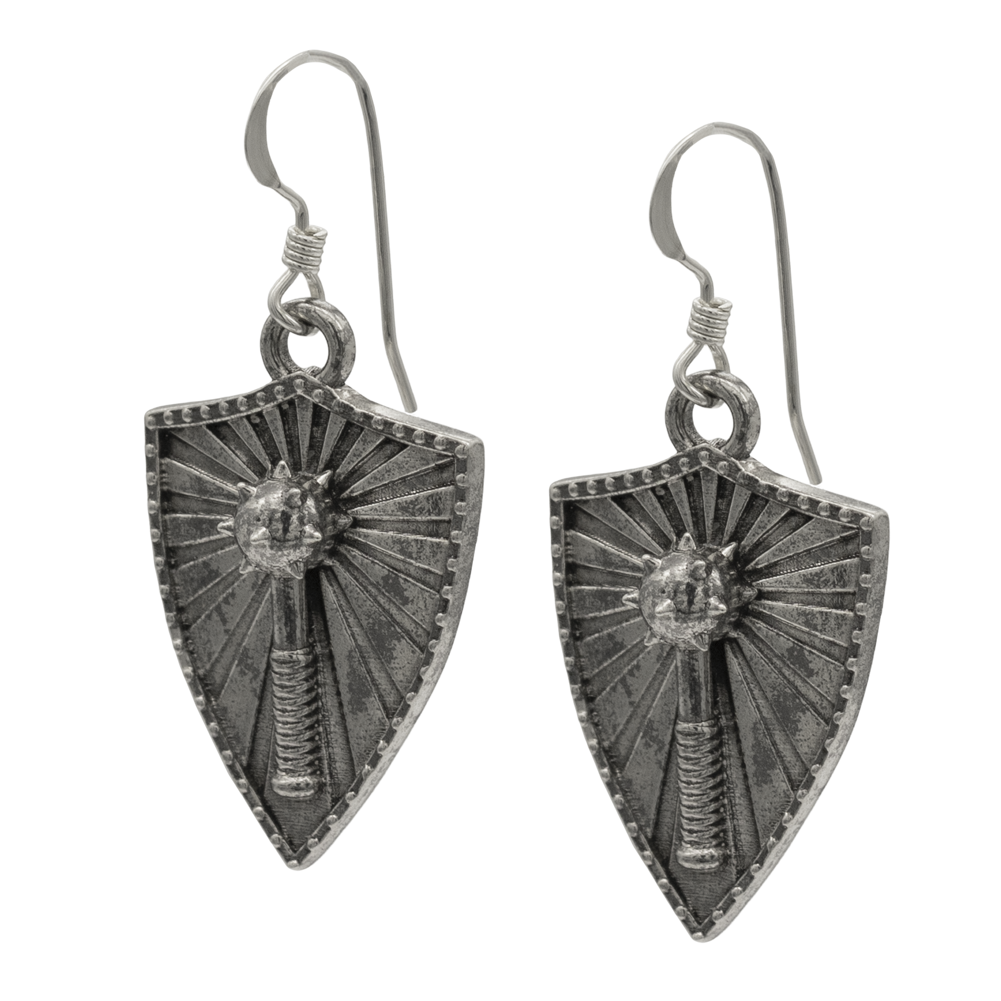 Paladin Mace & Shield Earrings - Badali Original
