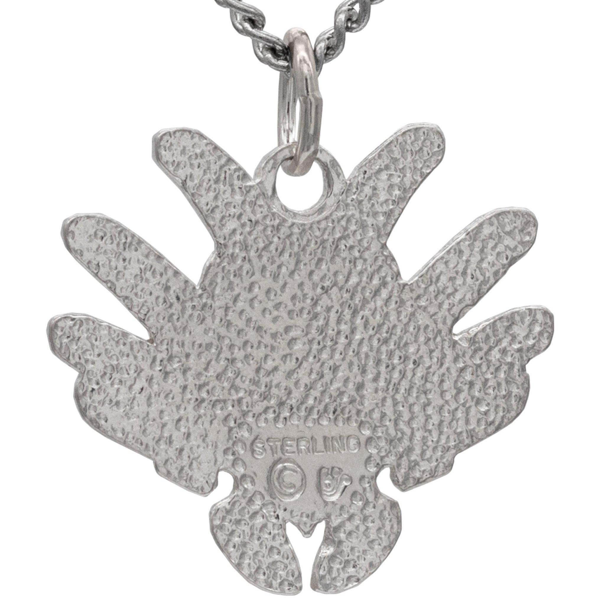 Chach Glyph Pendant - Enameled Silver - BJS Inc. - Necklace