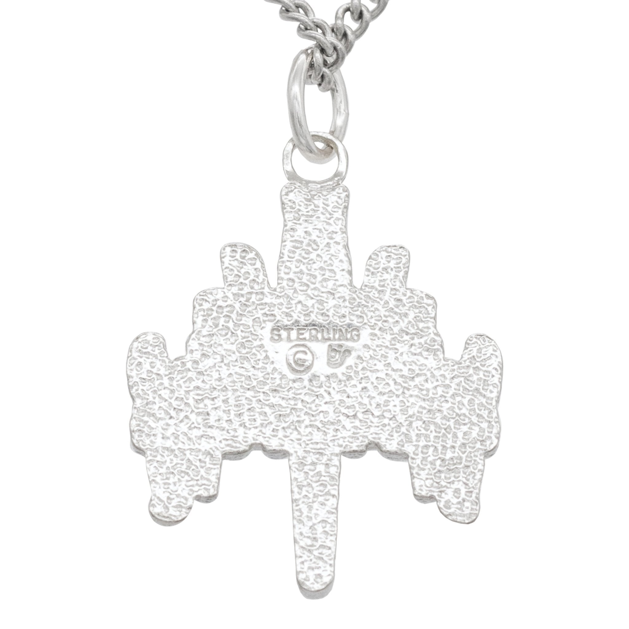Jeseh Glyph Pendant - Enameled Silver - BJS Inc. - Necklace