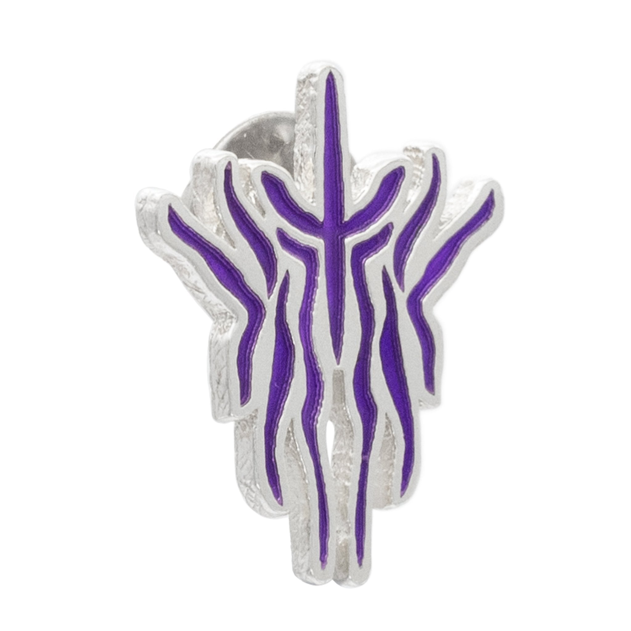 Kak Glyph Pin - Enameled Silver - BJS Inc. - Pin