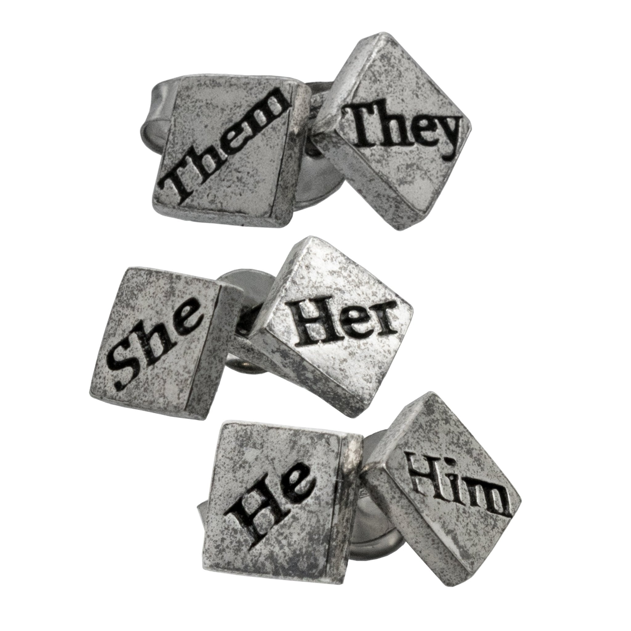 Pronoun Stud Earrings - BJS Inc. - Earrings