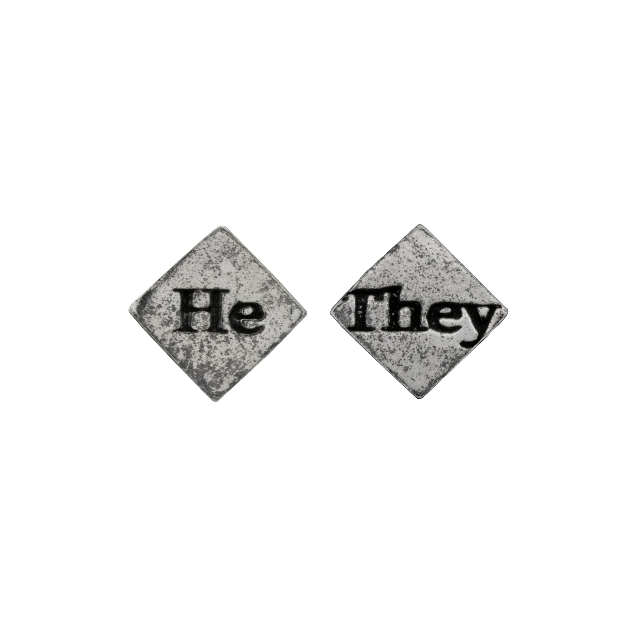 Pronoun Stud Earrings - BJS Inc. - Earrings
