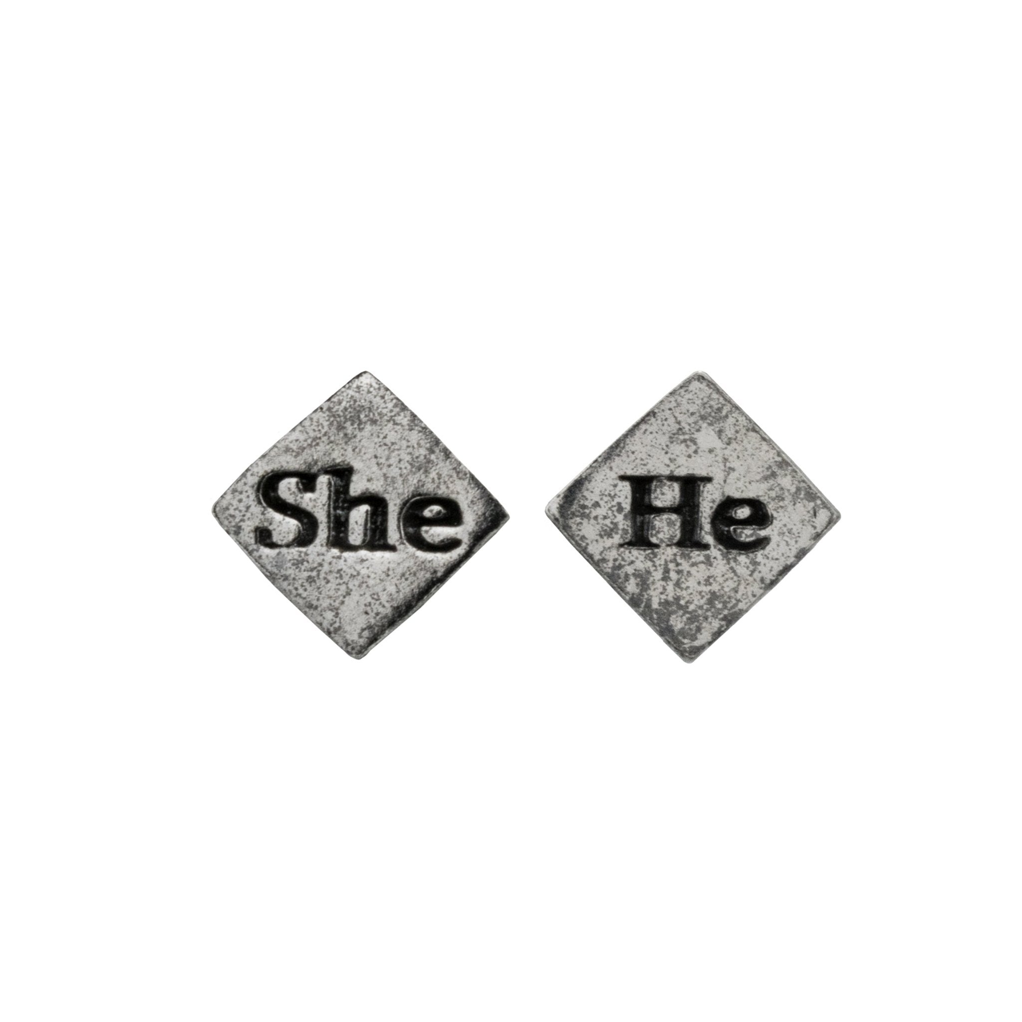 Pronoun Stud Earrings - BJS Inc. - Earrings