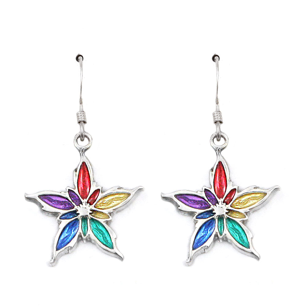 Rainbow Enameled Nalthis Earrings
