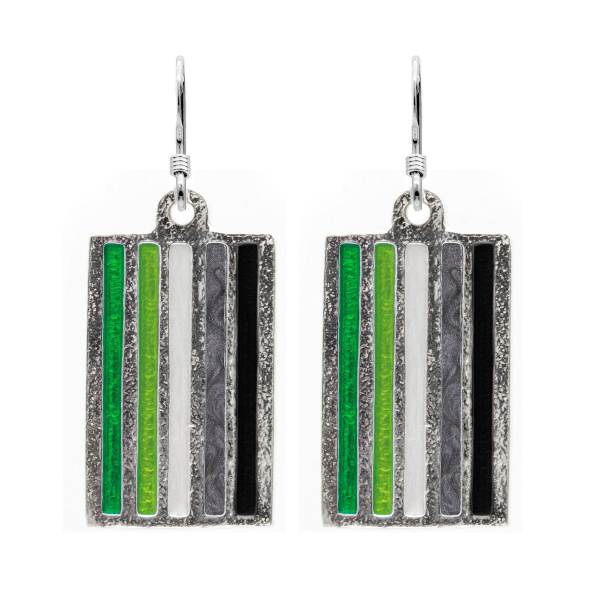 Aromantic PRIDE Flag Earrings - Badali Jewelry - Earrings