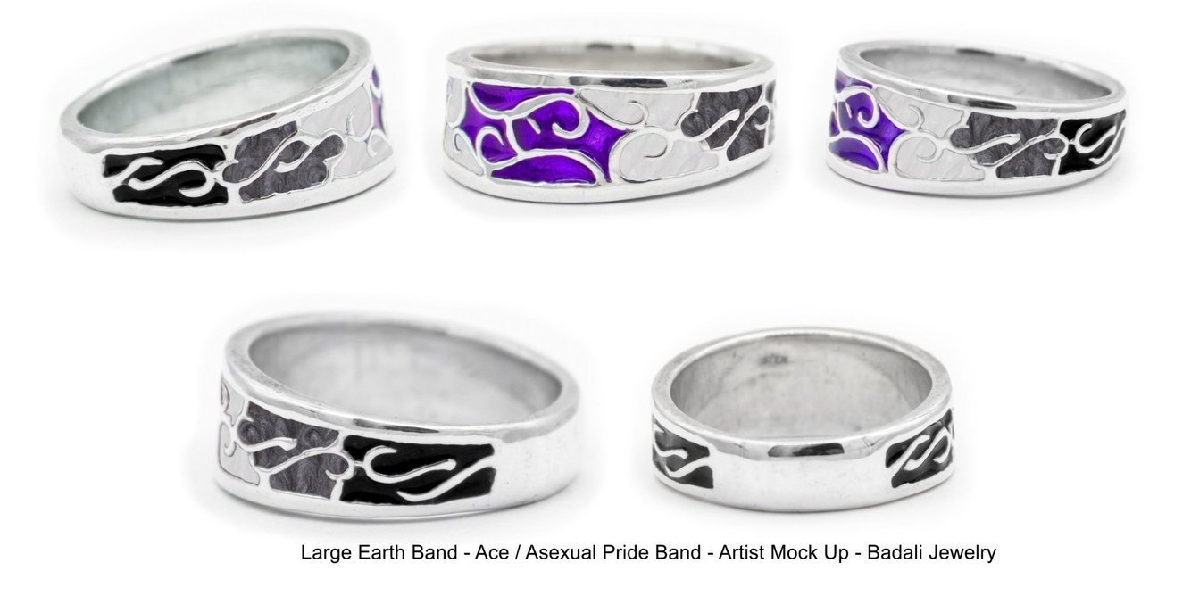 Asexual PRIDE Band - Large - BJS Inc. - Ring