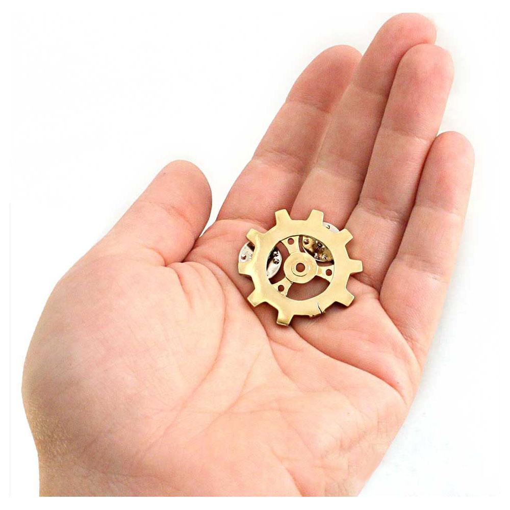 Auri's Brazen Gear Pin - Badali Jewelry - Pin
