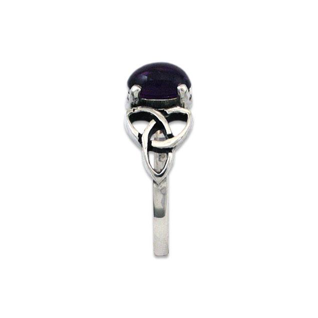 Celtic Triskele Ring with Gemstone - BJS Inc. - Ring