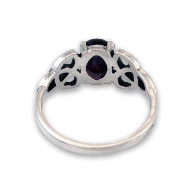 Celtic Triskele Ring with Gemstone - BJS Inc. - Ring