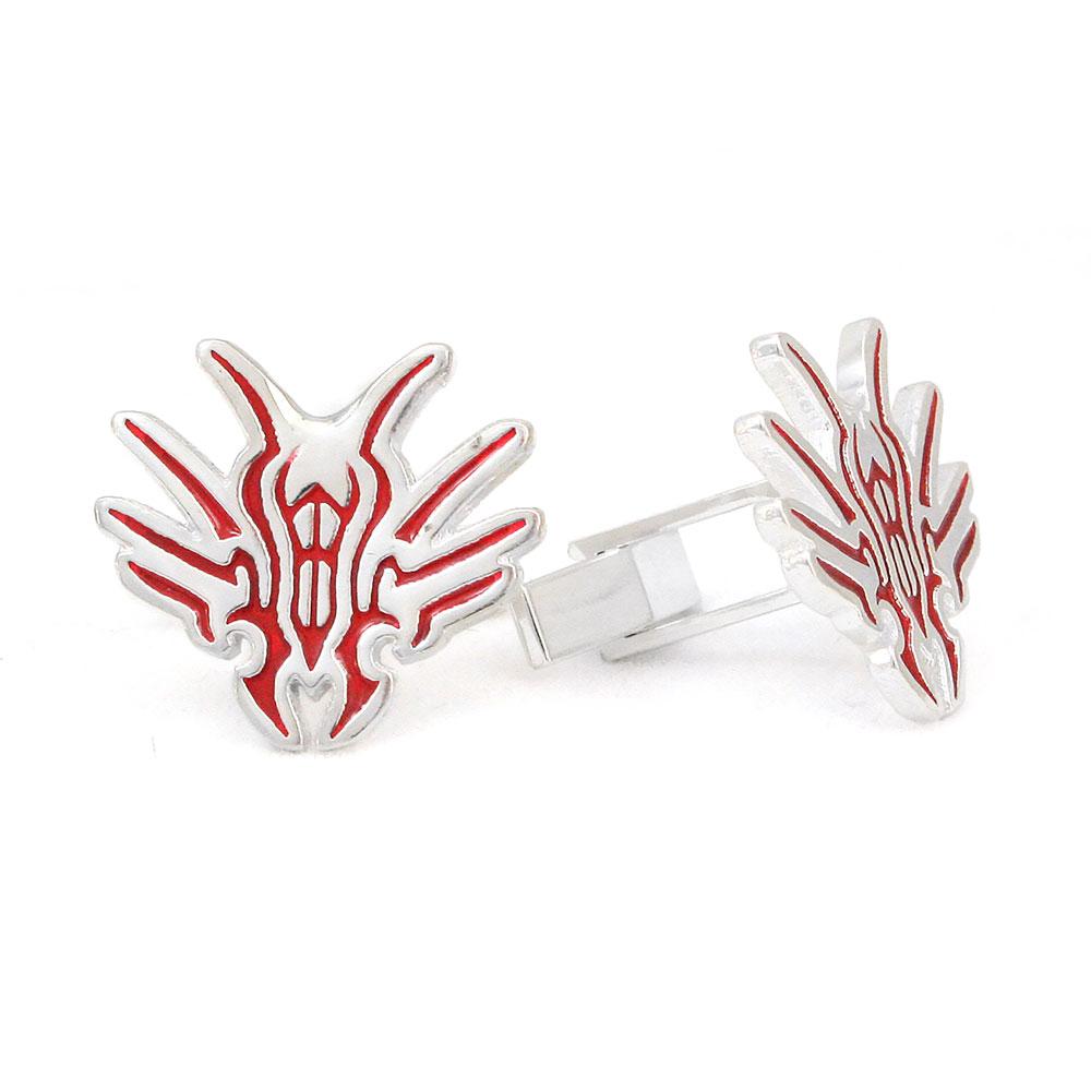 Chach Glyph Cufflinks - Enameled Silver - Badali Jewelry - Cufflinks