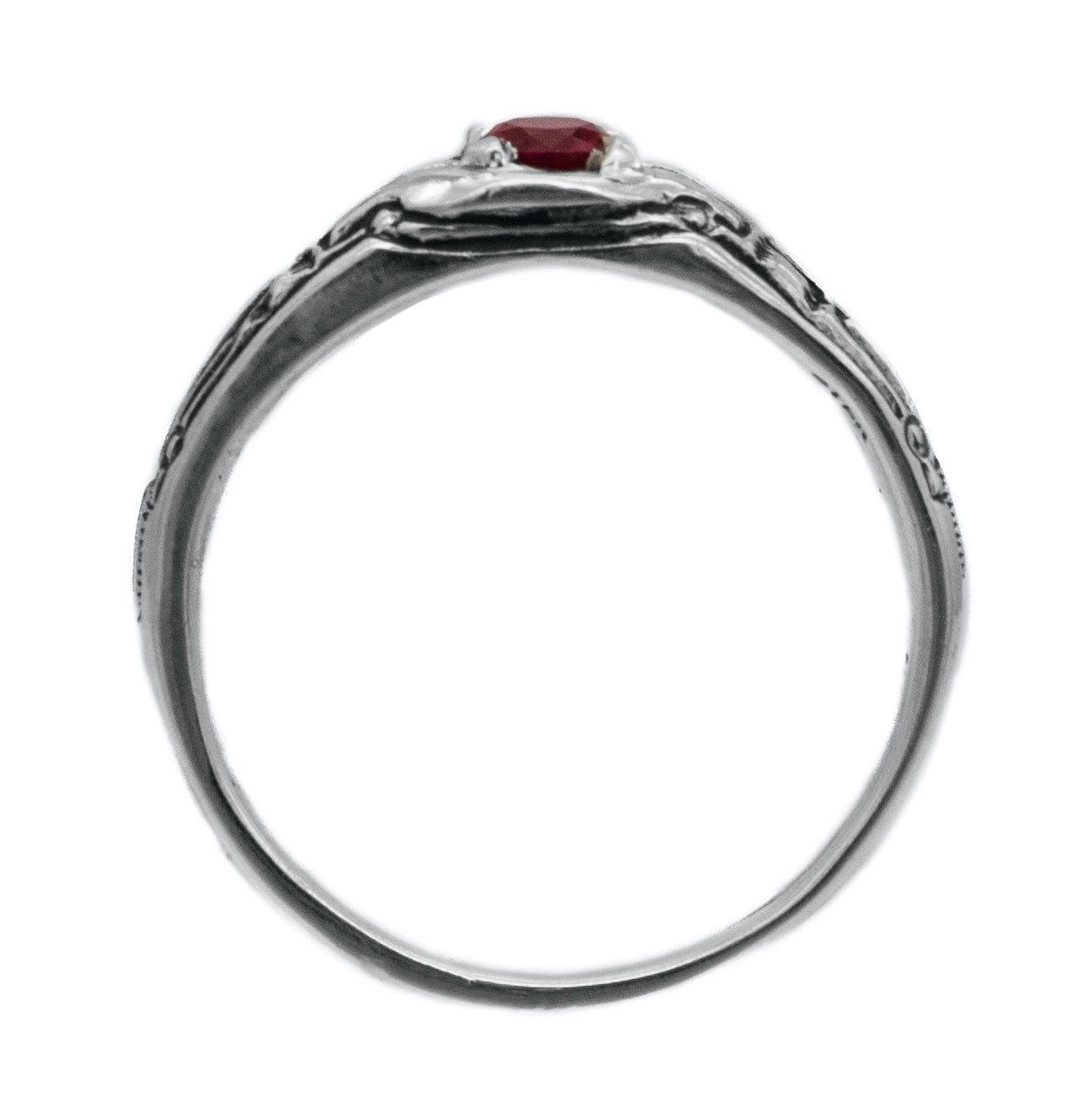 Circuit Board Ring with Gemstone - BJS Inc. - Ring