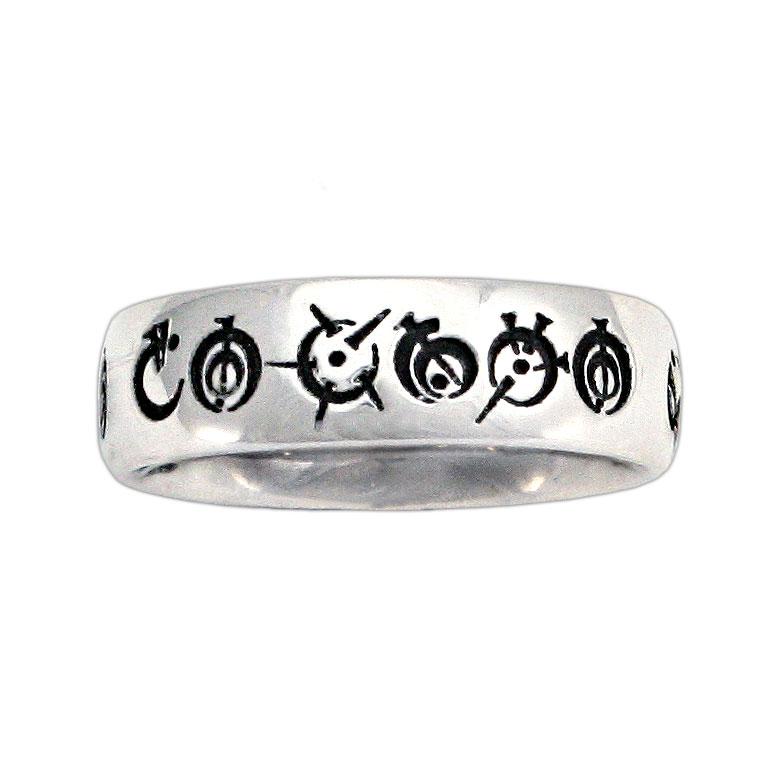 Custom Steel Alphabet Ring - Badali Jewelry - Ring