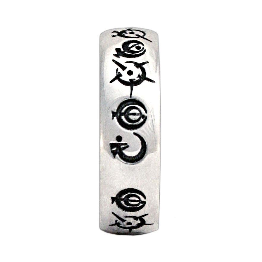Custom Steel Alphabet Ring - Badali Jewelry - Ring