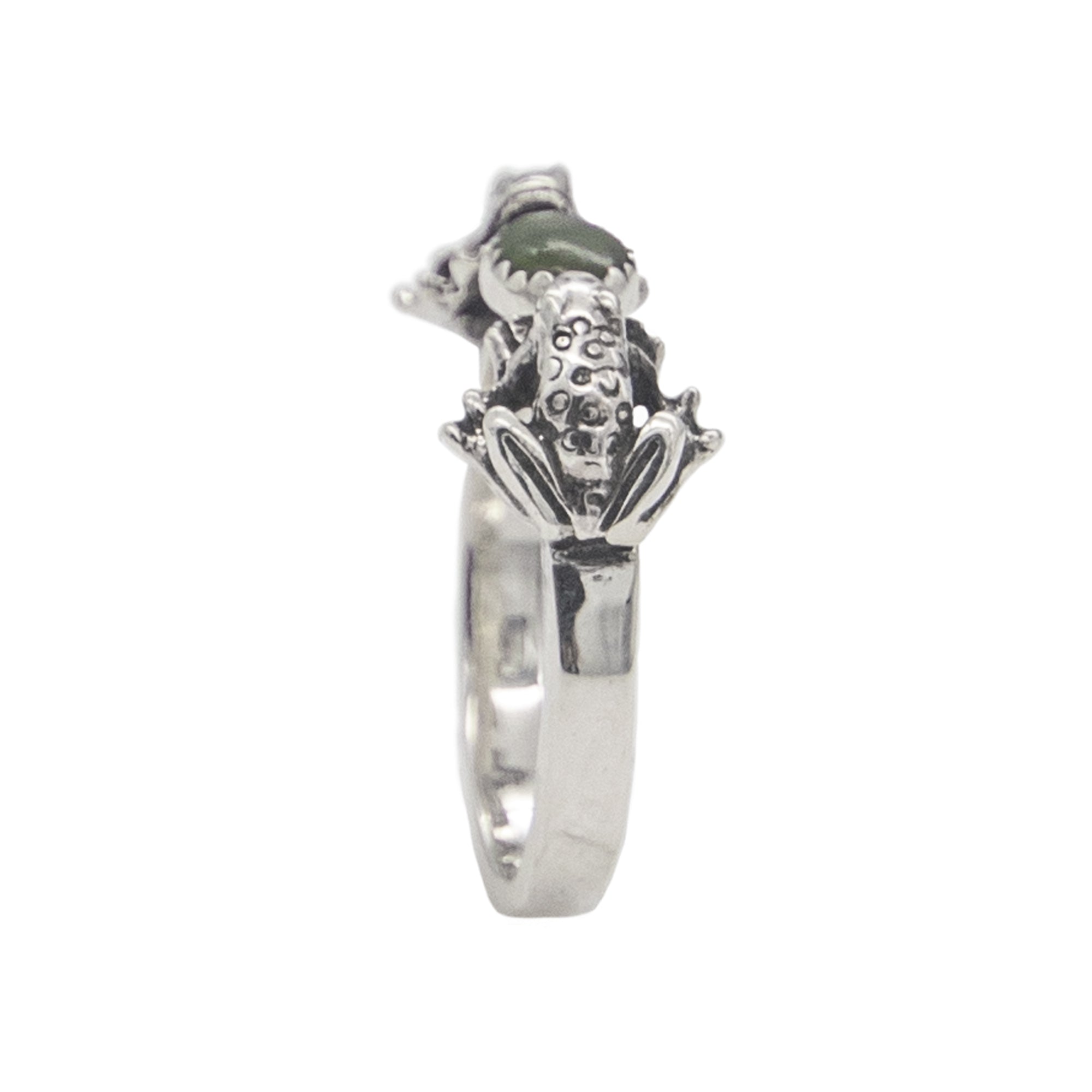Double Frog Ring with Gemstone - BJS Inc. - Ring