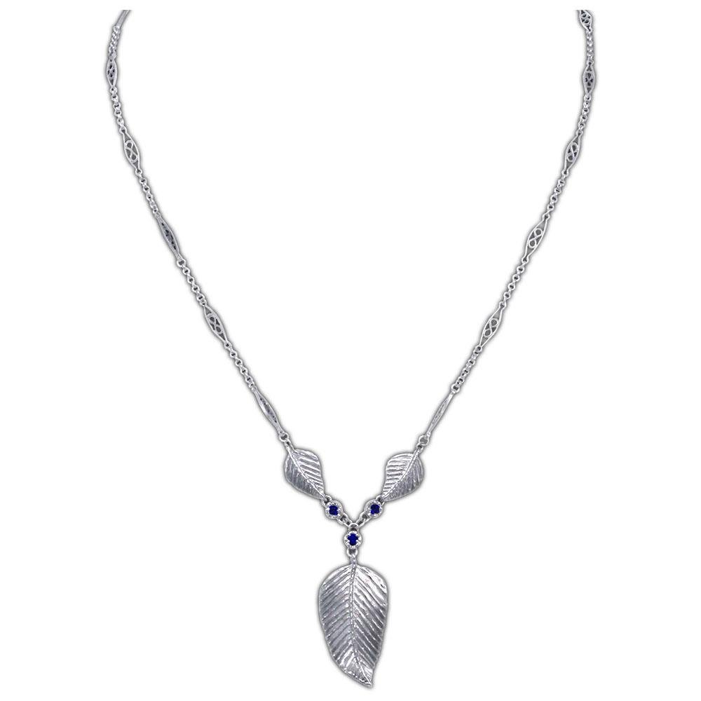 Elven Realms 3 Leaf Necklace: RIVENDELL™, LOTHLORIEN™, MIRKWOOD™ - Badali Jewelry - Necklace