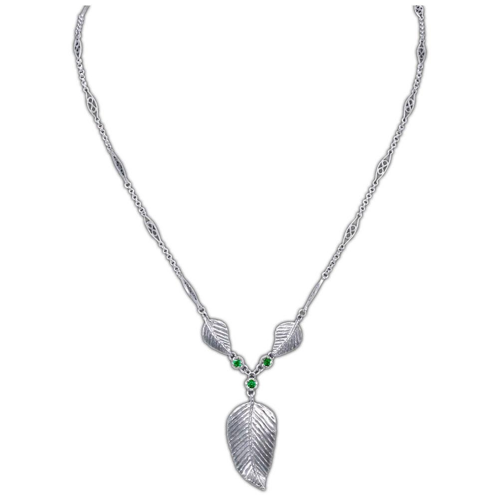 Elven Realms 3 Leaf Necklace: RIVENDELL™, LOTHLORIEN™, MIRKWOOD™ - Badali Jewelry - Necklace