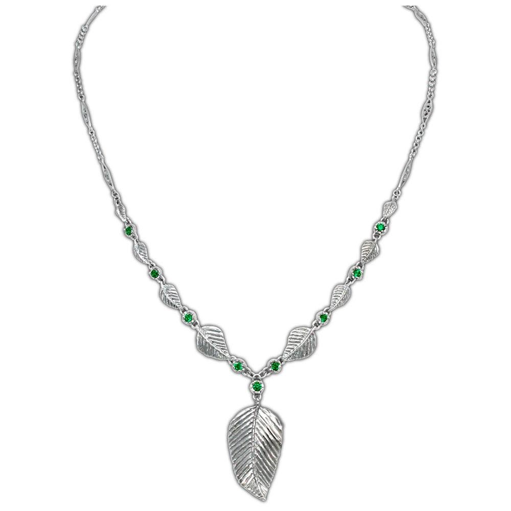 Elven Realms 9 Leaf Necklace: RIVENDELL™, MIRKWOOD™, LOTHLORIEN™ - Badali Jewelry - Necklace