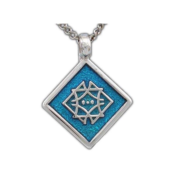 Enameled Aon Aha Pendant - Badali Jewelry - Necklace