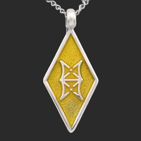 Enameled Aon Ashe Pendant - Badali Jewelry - Necklace
