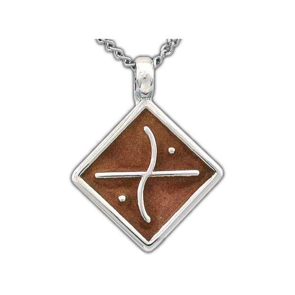 Enameled Aon Edo Pendant - Badali Jewelry - Necklace