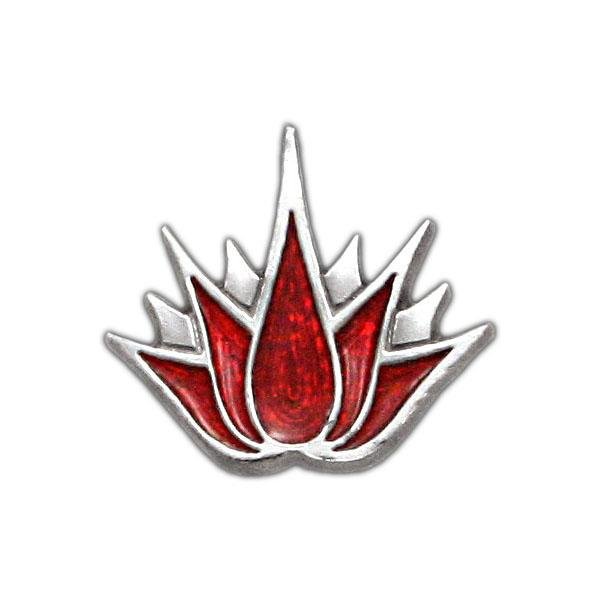 Enameled Lotus Tattoo Pin - Badali Jewelry - Pin
