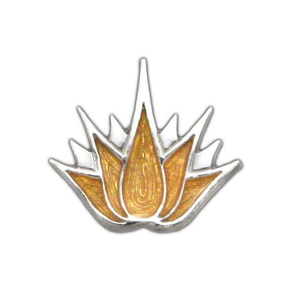 Enameled Lotus Tattoo Pin - Badali Jewelry - Pin