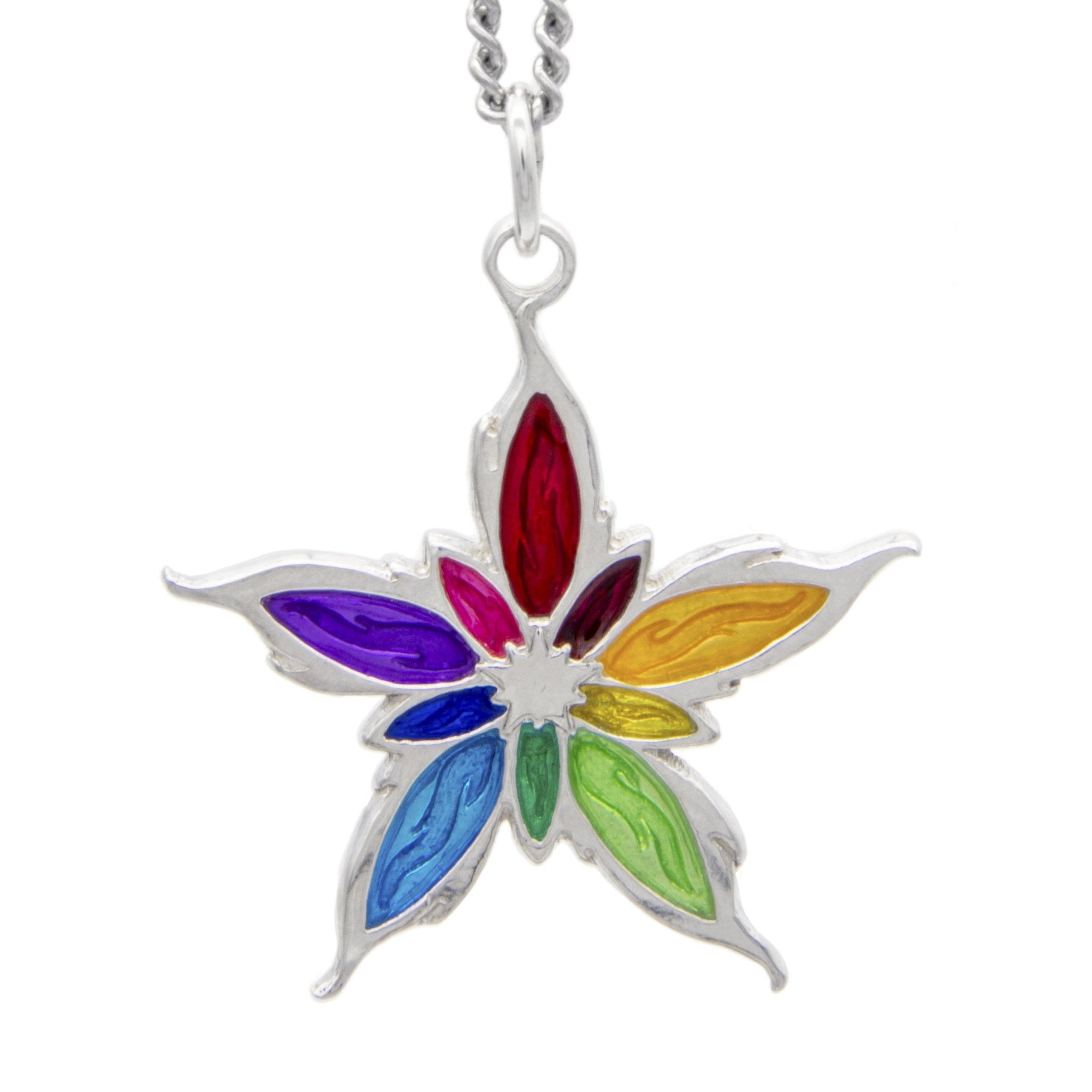 Enameled Nalthis Pendant - Sterling Silver - Badali Jewelry - Necklace