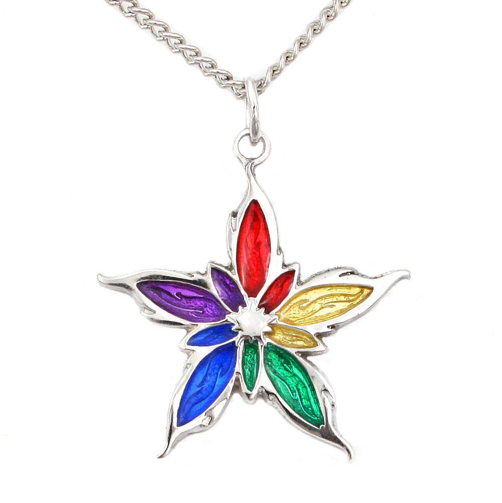 Enameled Nalthis Pendant - Sterling Silver - Badali Jewelry - Necklace