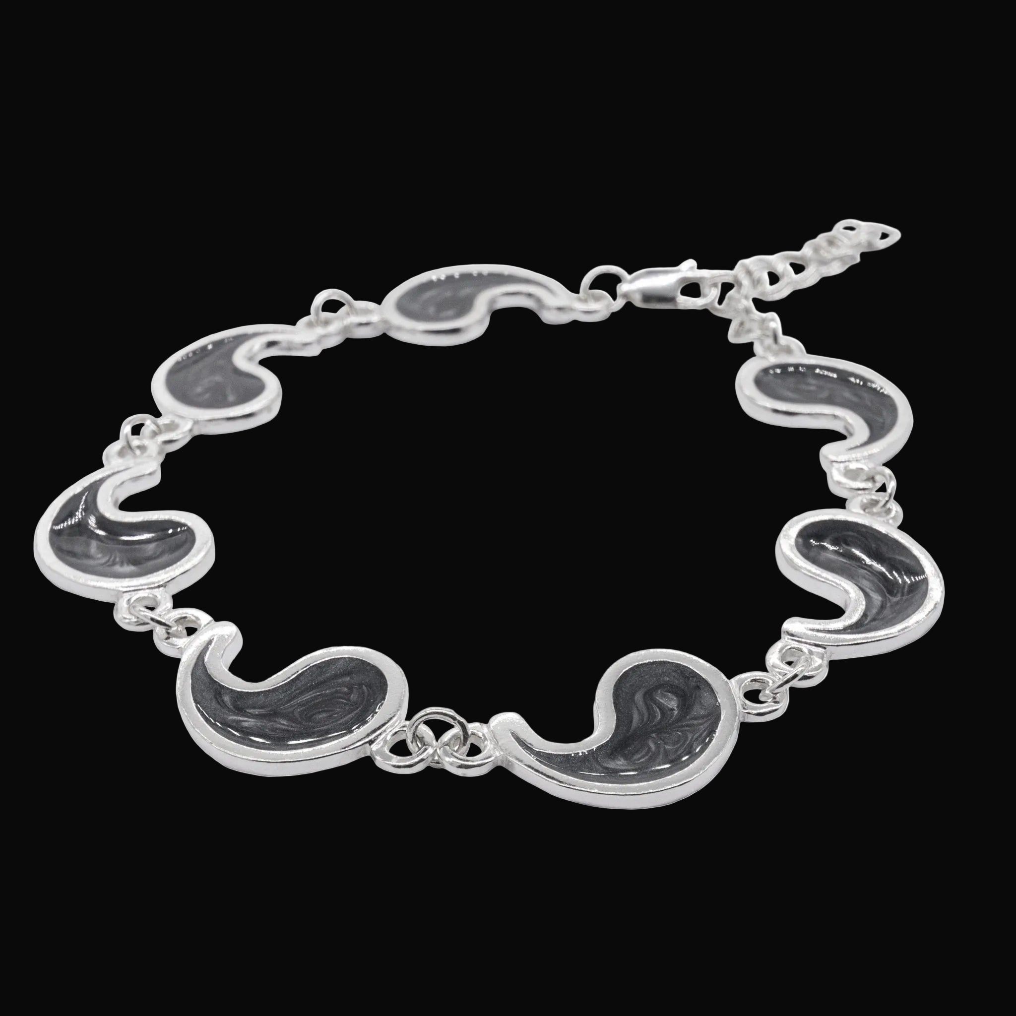 Flame of Tar Valon Ajah Bracelet - Enameled Sterling Silver - BJS Inc. - Earrings