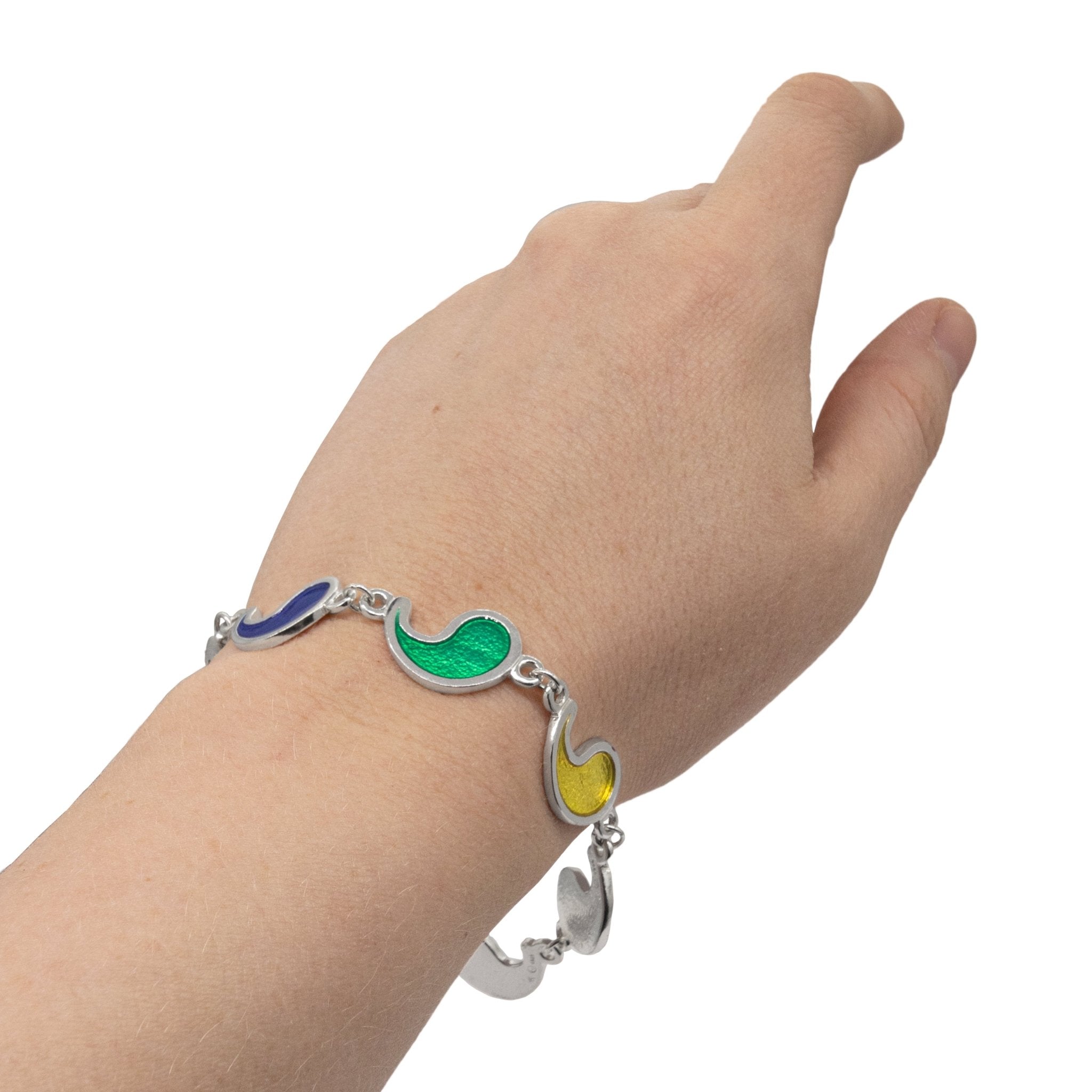 Flame of Tar Valon Ajah Bracelet - Enameled Sterling Silver - BJS Inc. - Earrings