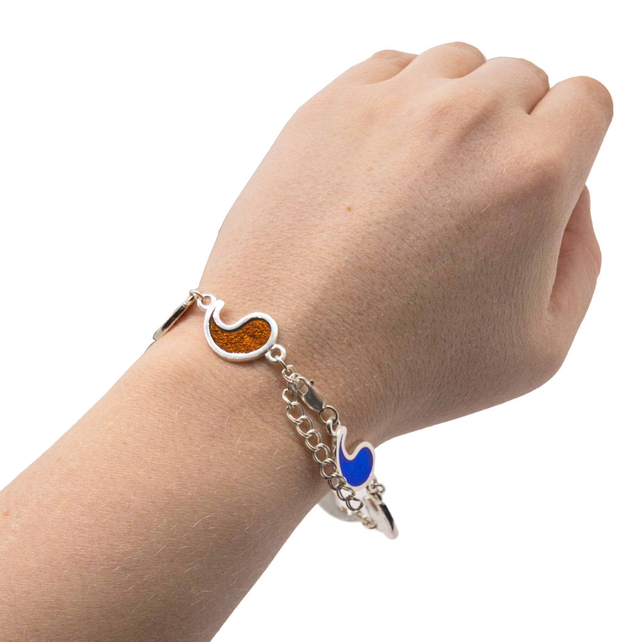 Flame of Tar Valon Ajah Bracelet - Enameled Sterling Silver - BJS Inc. - Earrings