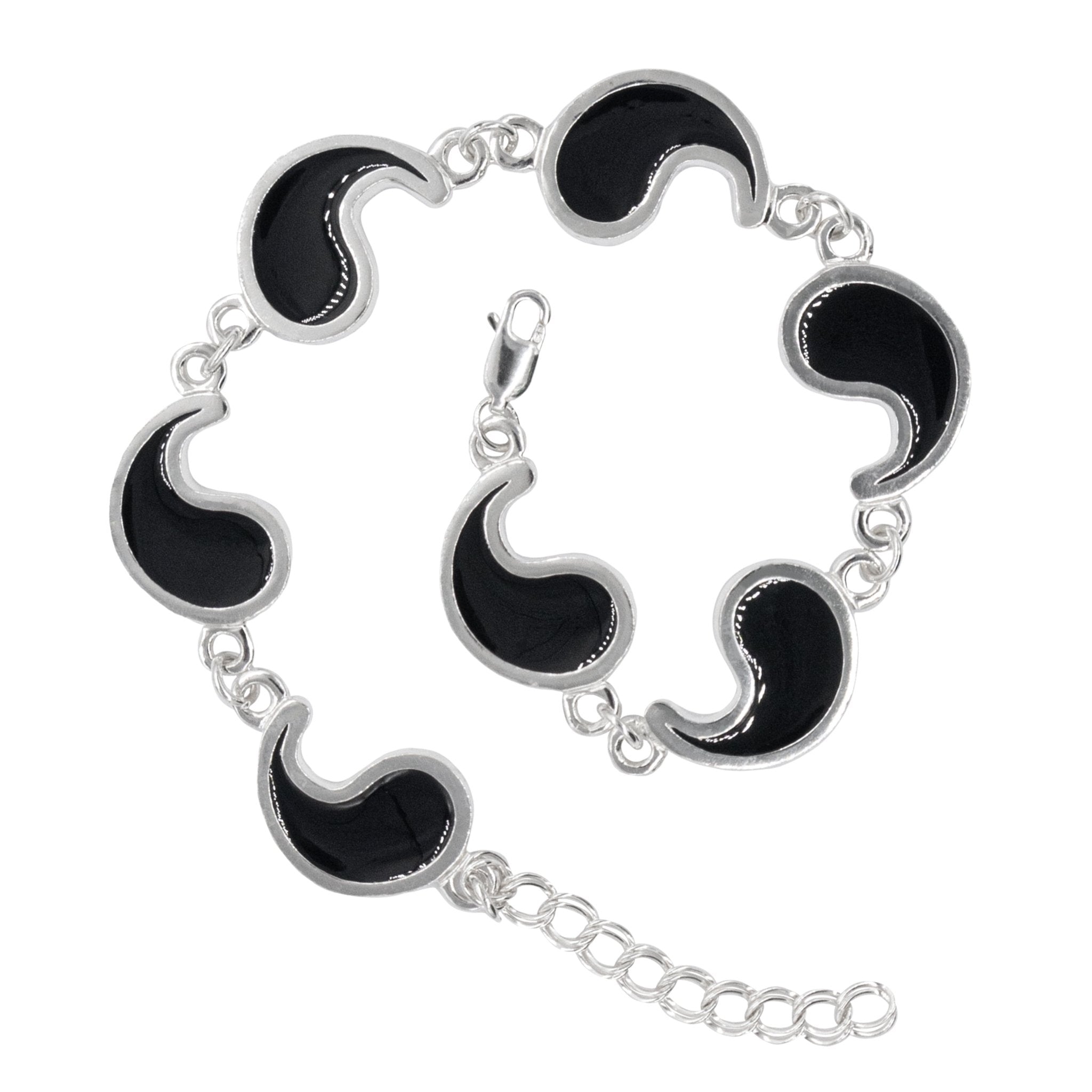Flame of Tar Valon Ajah Bracelet - Enameled Sterling Silver - BJS Inc. - Earrings
