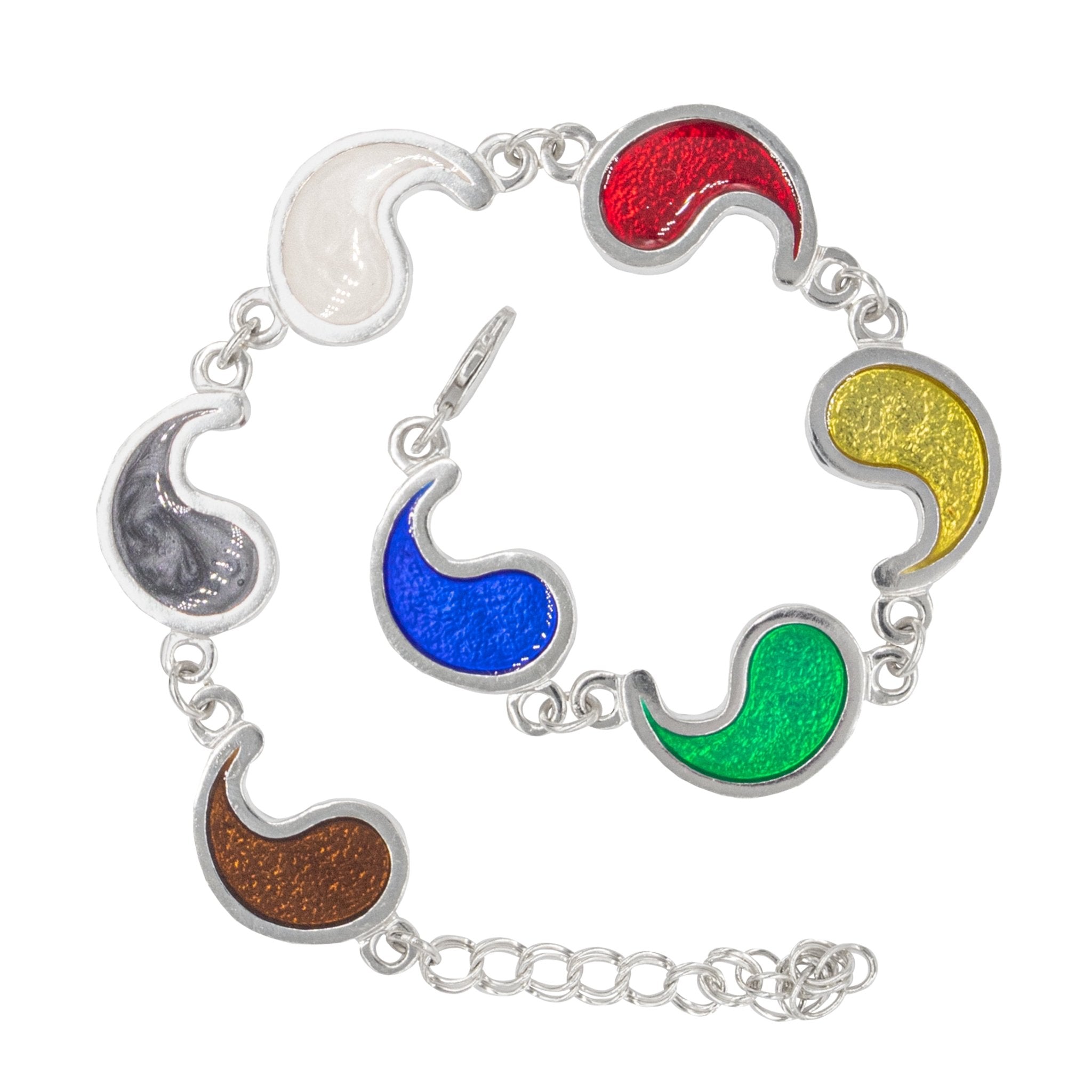 Flame of Tar Valon Ajah Bracelet - Enameled Sterling Silver - BJS Inc. - Earrings