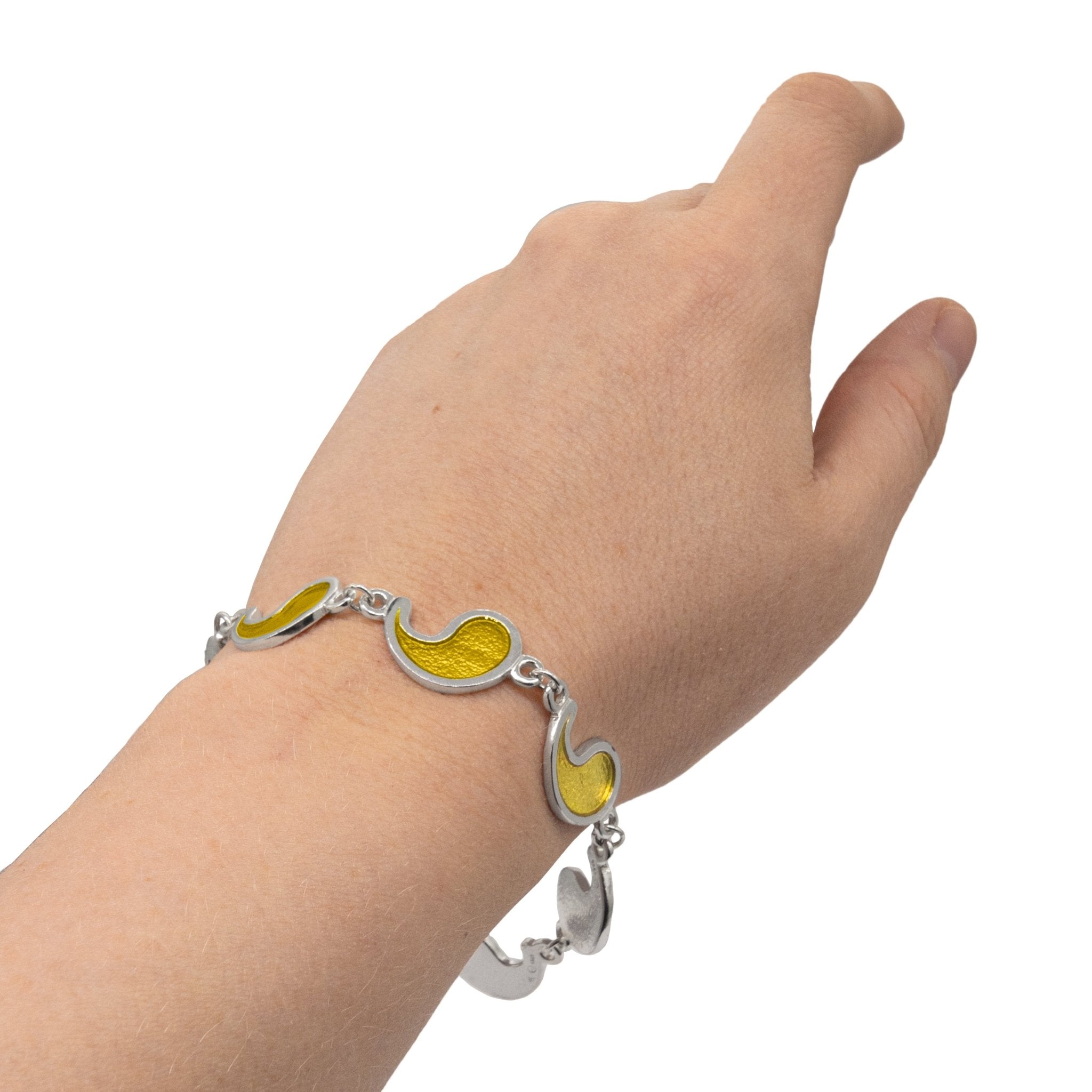Flame of Tar Valon Ajah Bracelet - Enameled Sterling Silver - BJS Inc. - Earrings