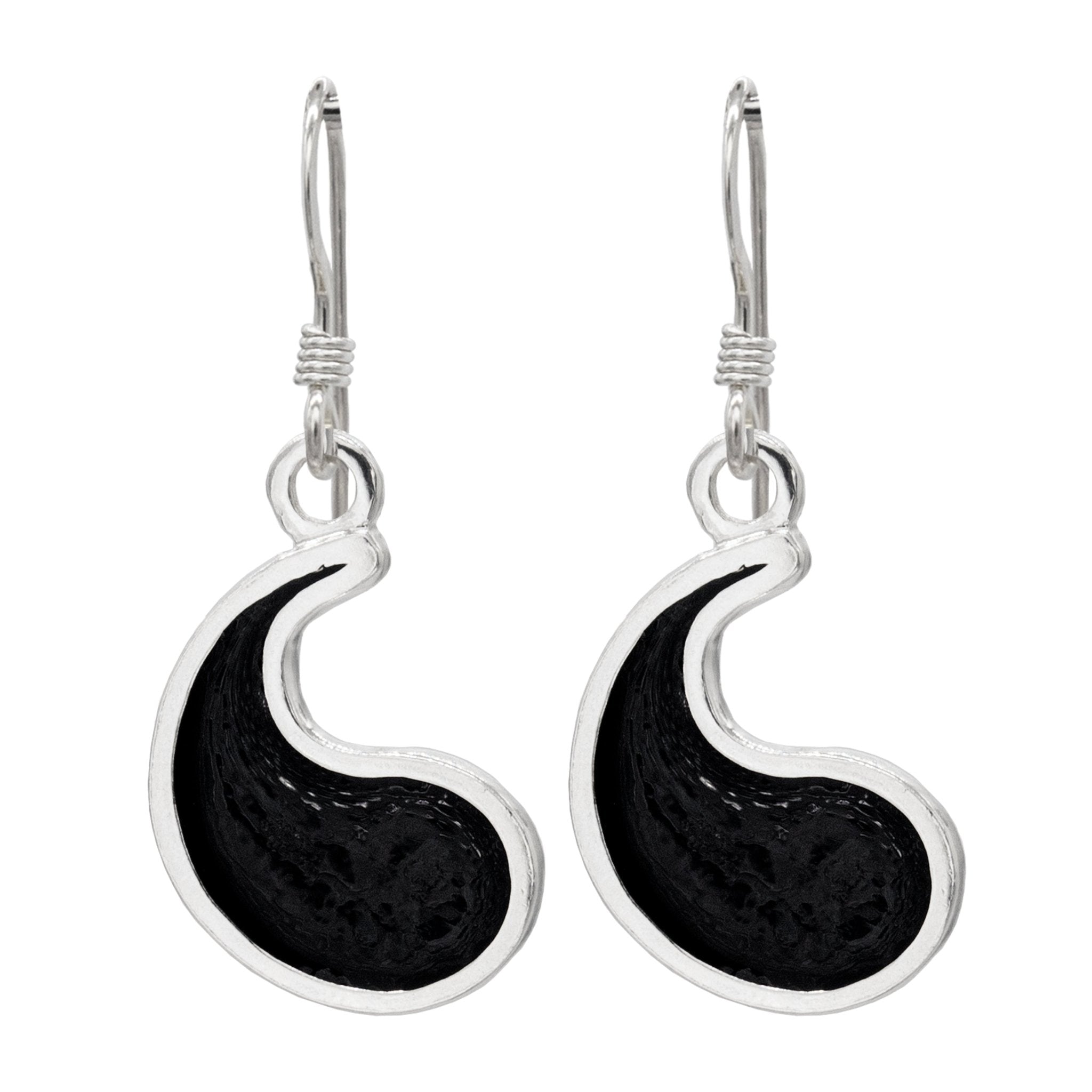 Flame of Tar Valon Ajah Earrings - Enameled Sterling Silver - BJS Inc. - Earrings