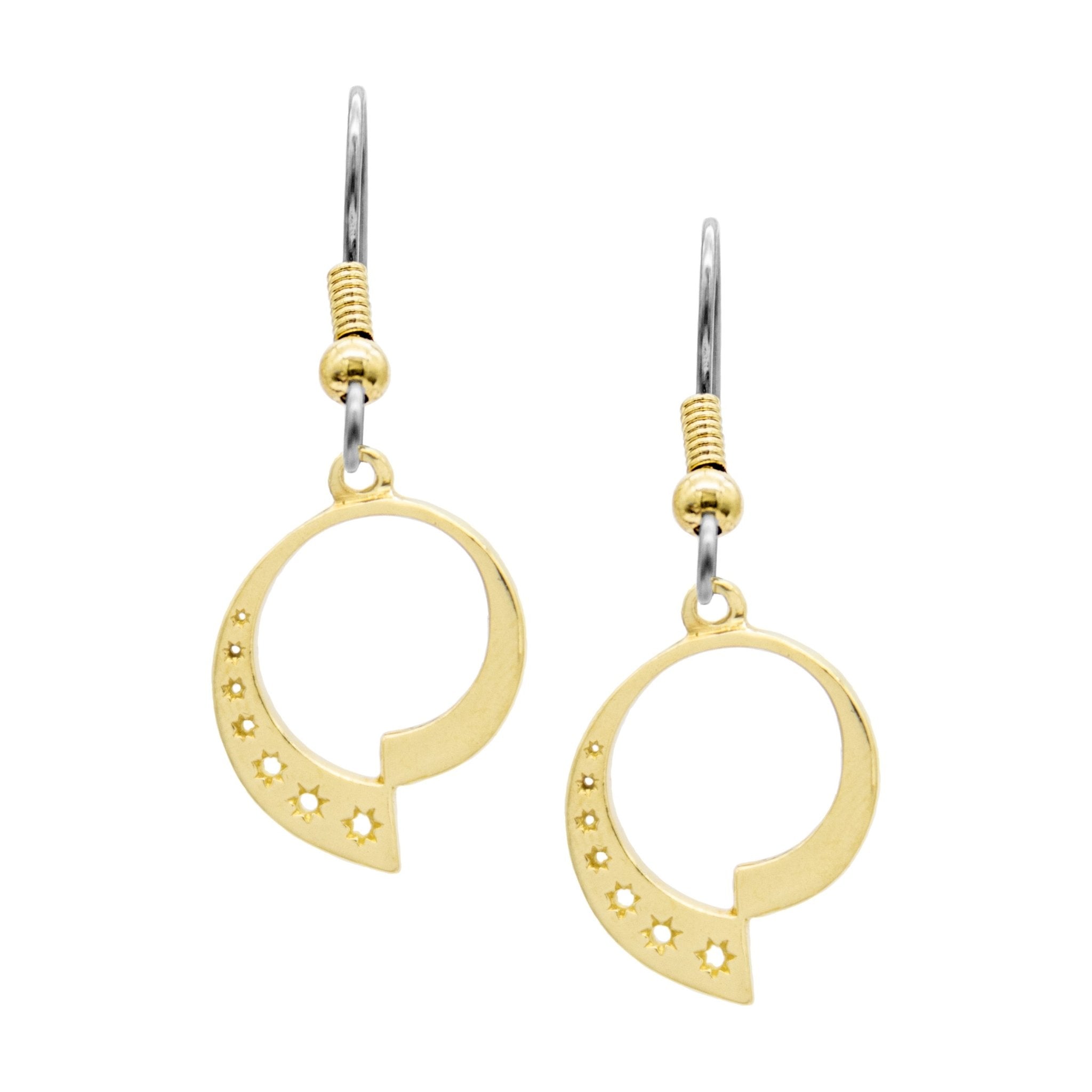 Fractalverse Earrings - Brass - Badali Jewelry - Earrings