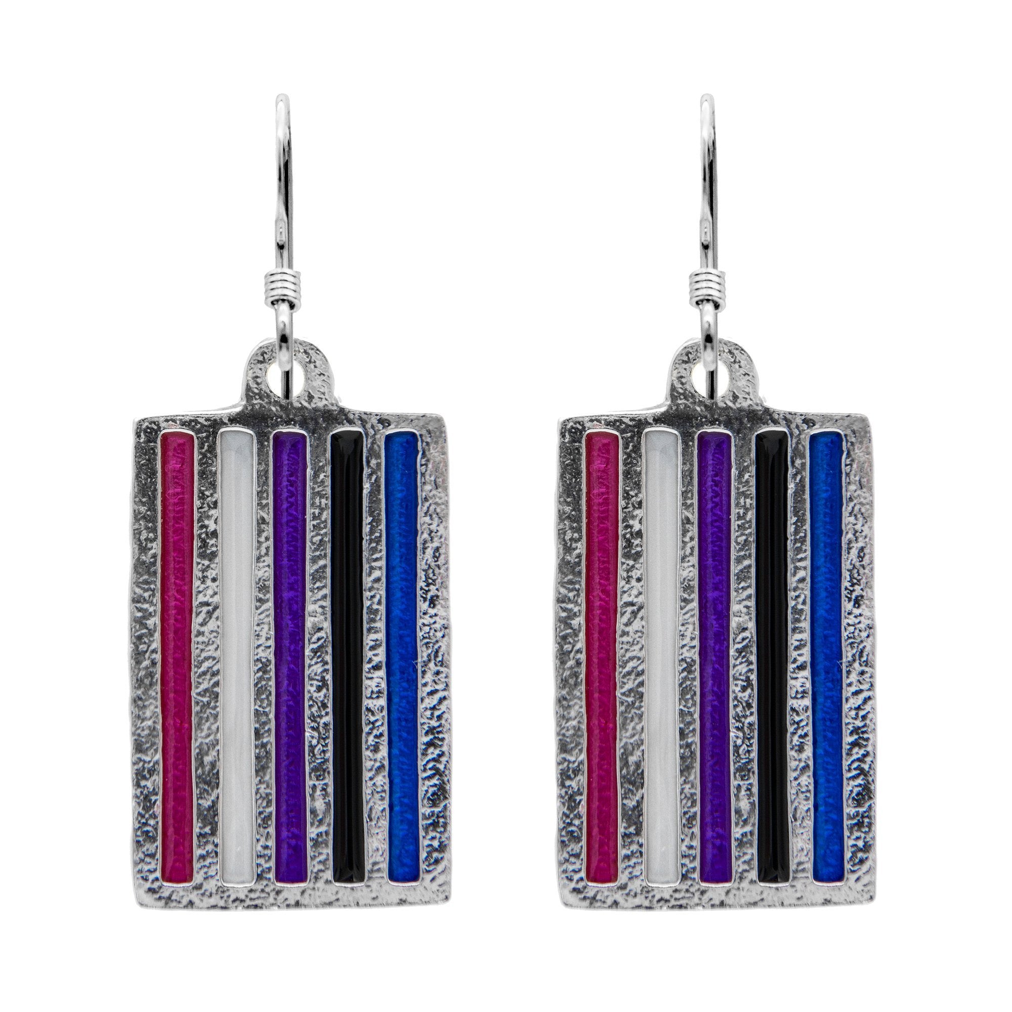 Genderfluid PRIDE Flag Earrings - Badali Jewelry - Earrings