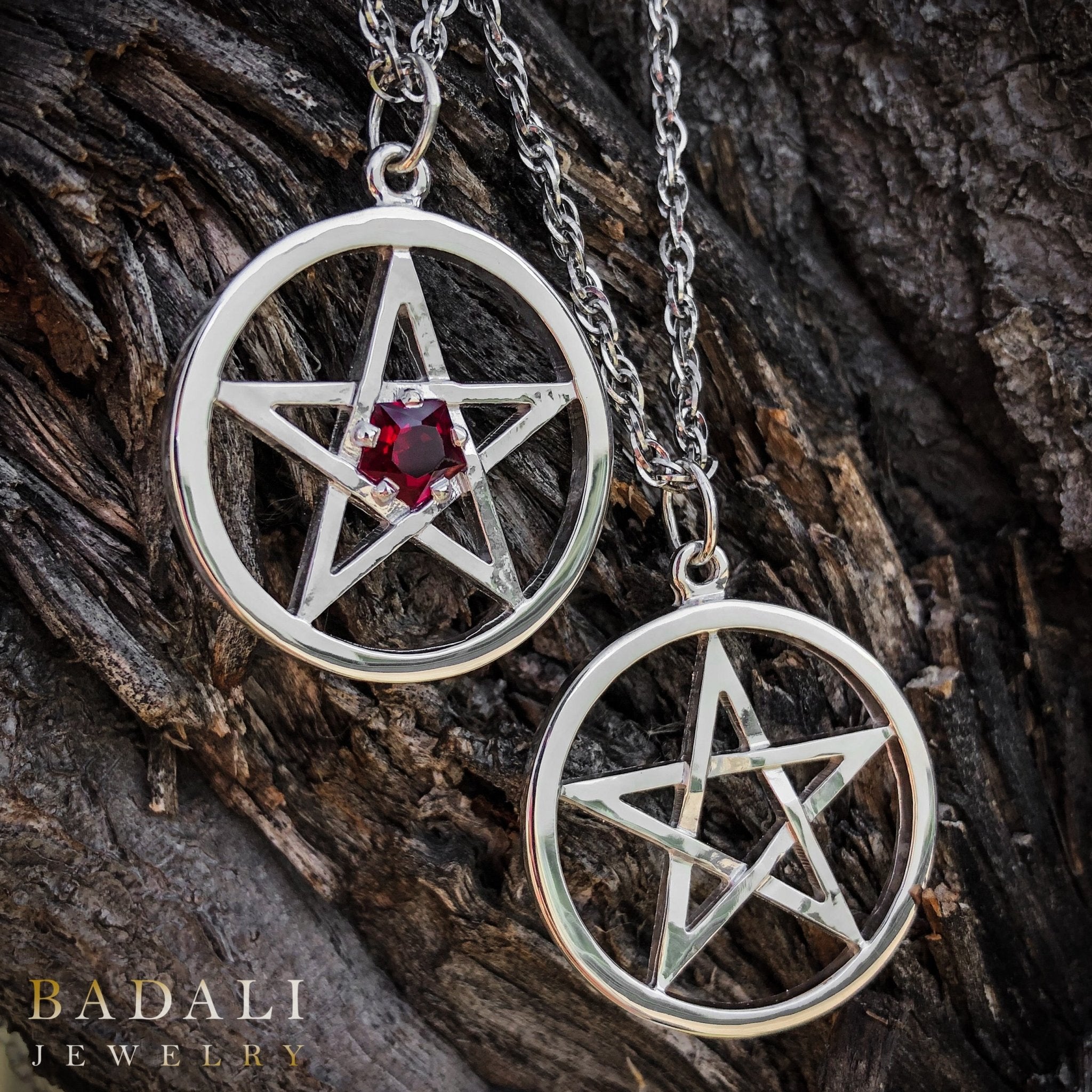 Harry Dresden's Pentacle Necklace with Ruby - BJS Inc. - Necklace
