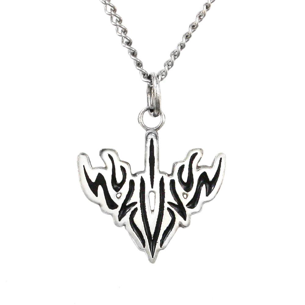 Nan Glyph Pendant - Enameled Silver - Badali Jewelry - Necklace