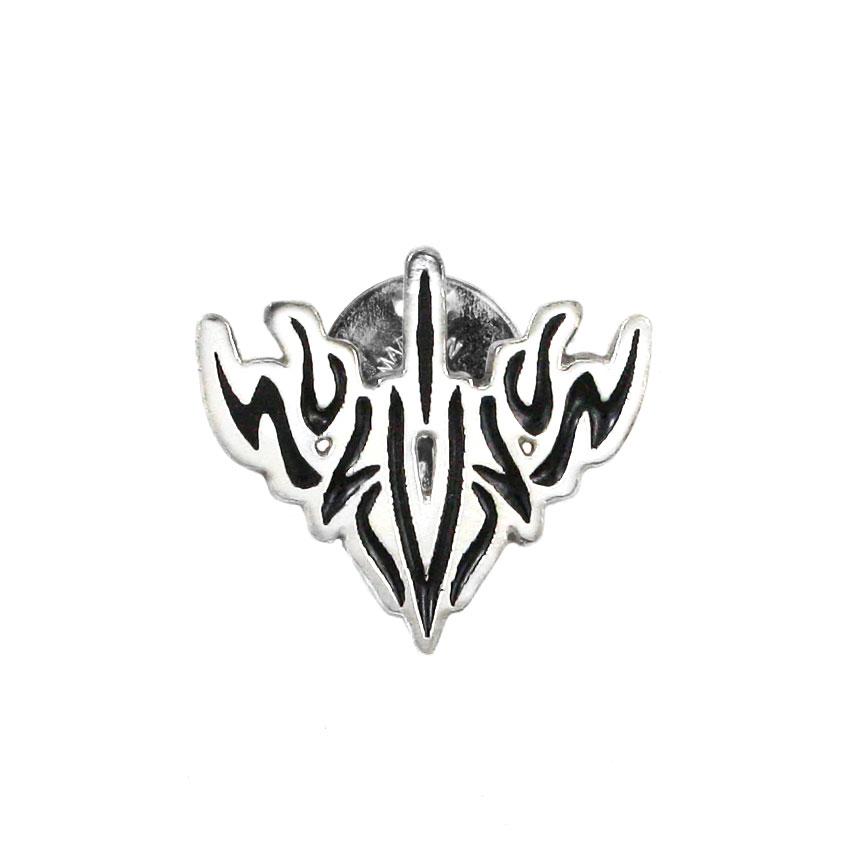 Nan Glyph Pin - Enameled Silver - Badali Jewelry - Pin
