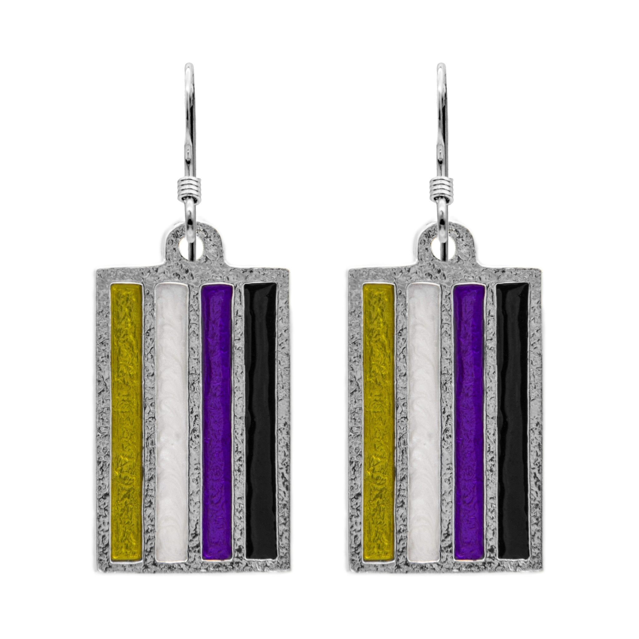 Non Binary PRIDE Flag Earrings - BJS Inc. - Earrings
