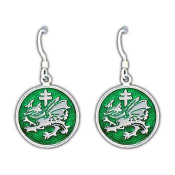 Order of the Dragon Earrings - Enameled - Badali Jewelry - Earrings