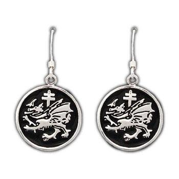 Order of the Dragon Earrings - Enameled - Badali Jewelry - Earrings