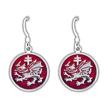 Order of the Dragon Earrings - Enameled - Badali Jewelry - Earrings